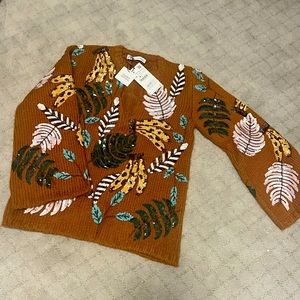 Zara limited edition sequin sweater NWT small